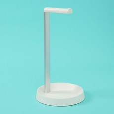심플 수납형 헤드폰거치대(화이트) 헤드셋스탠드, 단일속성, 1개