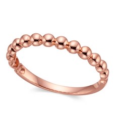 14K 반지 2.5mm 하프 볼밴드 러블리 레이어드 스타일링