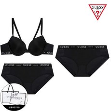 [현대백화점][게스언더웨어]블랙 브라1+팬티2 속옷세트 BK(GLK0R1R500 LK0H1H500)