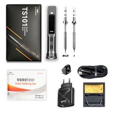 오리지널 미니 USB 전기 납땜 다리미 온도 조절 가능 디지털 스테이션 PD 90W TS100 101