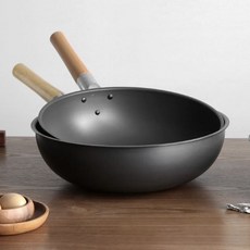 넉넉한 용량 국산 경질 업소용 중화팬 궁중팬 웍 +4size, 리야드 경질 중화팬 30cm