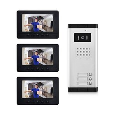 멀티 비디오 4/5 HD 패밀리 2 인치 카메라 7 전화 아파트용 출입 초인종 제어 3 인터콤 시스템 문짝 RFID 컬러, 6) B KIT