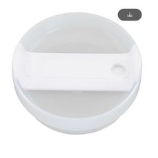 (1+1) 호환 스탠리텀블러 뚜껑 플로우스테이트 대용량 퀜처뚜껑 40oz 1.18l 1800ml H2.0, 화이트, 2개