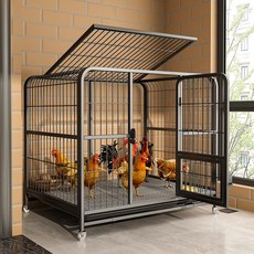 닭장 닭 케이지 가정용 울타리 야외 새장 양계장 둥지 마당 조류 철조망, 1개, 95x65x85