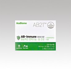 에이스바이옴 AB21 에이비이뮨 스페인산 아연 프로바이오틱스 30캡슐 1박스 1개월분