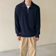 남자반집업니트