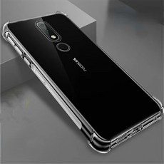 투명 충격 방지 휴대폰 케이스 노키아 6 2018 1 플러스 X6 케이스 호환, Nokia 6.1(6 2018)