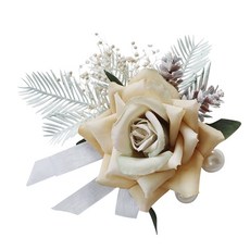 ZLD 웨딩 신부 손목 꽃 Boutonniere의 고교 진주 라인 석 손 꽃