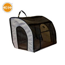 강아지 접이식 카시트 대형 애완 사육장 접이식카시트 케이지 이동장 긁힘방지 커버 휴대용, KHS-43가로*40가로*38높이cm, 그레이