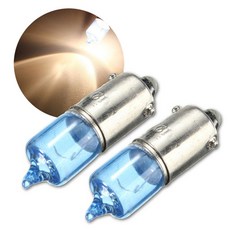 2x H6W BAX9S 6W 화이트 크 세 논 자동차 사이드 마커 주차 램프 12V 5000K|자동차 라이트 전구(LED)|, 1개, Blue, 단일