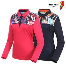 [마코 SALE] (여성)멀티패턴배색카라티셔츠_MKW1TS02