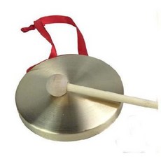 어린이 감각 발달 완구 도구 공간 놀이 어린이집 오르악기 꽹과리 3구 반구 징 15cm 음악기구, 01 15CM
