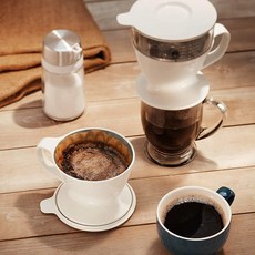 OXO 옥소 화이트 자동 핸드드립세트 핸드드리퍼
