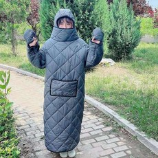 바이크 방한복 세트 우비 우주복 배달대행 겨울옷 오토바이, 6_그레이플러시