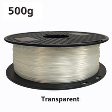 탄성 유연한 TPU 3D 프린터 필라멘트 고무 재료 롤 플렉스 인쇄 투명 블루 레드 1.75mm 500g, 01 Transparent 500g, Transparent 500g