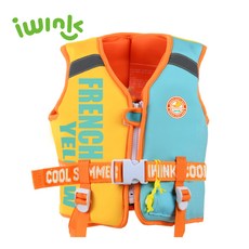 미미드비숑구명조끼 여름 물놀이튜브 보행기튜브 목튜브 구명조끼 브랜드 기획전 아이윙크 구명조끼 프렌치옐로 S사이즈