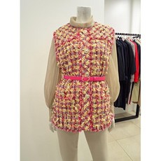 폴앤조트위드배색양모베스트