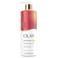 Olay Age Defying & Hydrating Body Lotion 여성용 나이아신아미드 24시간 보습 비타민 E 및 비타민 B3 복합체 빠른 흡수 포뮬러 503m