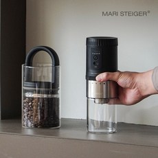 [공식] 마리슈타이거 NEW 루미 전동 커피그라인더 충전식 무선사용 세라믹 맷돌방식 원두분쇄기, B40플러스, 1개