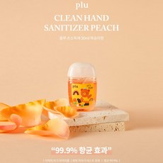 플루 유아용 클린 손소독제 피치향, 5개, 30ml