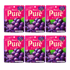 칸로 퓨레구미Pure 젤리 포도 56g x6봉, 6개