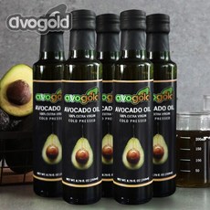 [AVOGOLD] 프리미엄 아보카도 오일 5병×260ml (엑스트라버진), 5개, 260ml