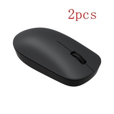 몽이몰 호환 샤오미 무선 마우스 라이트 초박형 광학 휴대용 USB 수신기 사무실 컴퓨터 게임 24GHz 1000DPI, 없음, 2pcs