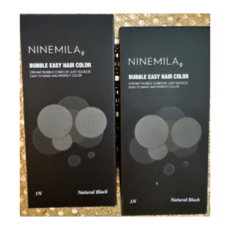 [ 베스트 버블이지 비건 새치 염색약] 나인밀라 버블이지 비건 새치 염색약 1+1 NINEMILA