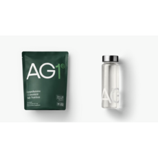 Athletic Greens 애슬레틱 그린즈 AG1 파우더 영양제 30일분 쉐이커 스쿱 캐니스터 [미국 직수입], 1개, 0.35ml