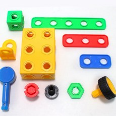 로보트 자동차만들기 볼트너트 조립블럭 워커장난감 유아 돌선물, 1개