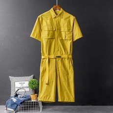 남녀공용반팔반바지점프수트