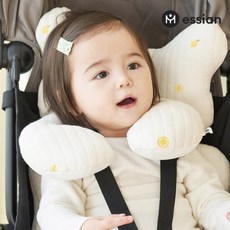 [에시앙] 모데즈 유모차 목쿠션 (디자인선택), 색상:오렌지
