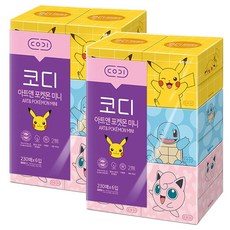 미니각티슈 각티슈 코디포켓몬 230매6입x2팩, 코디 스위트베어 200매 6입, 12개