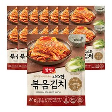 동원 양반 고소한 볶음김치, 80g, 15개