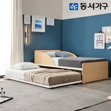 동서가구 하버드 공간활용 2단 슬라이딩 침대 SS+SS (매트리스) DFF44255