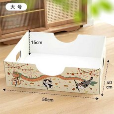 고양이일회용화장실 개폐형 고양이 X31 X 배변통 소형 평판형 9.5CM 41 화장실, 1개, 3. 대형 종이 고양이 화장실