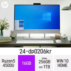 HP 24-dp0206kr, RAM16GB+N256GB+H1TB+WIN10HOME