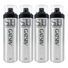 갸스비 셋앤킵 263ml x 4P gatsby set&keep 헤어 스프레이 스타일링, 4개