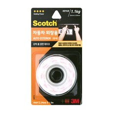 3M 강력 폼양면테이프 자동차외장 부착용 24mmX1.5M 도어 범퍼 가드 미러 외부+그릿커머스Shop, 빠른배송, 1개
