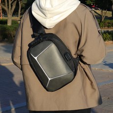 [라트몰] 슬링 백 크로스 메신저 라이딩 킥보드 아이패드 도난방지 락 남자 학생 유럽 가을 겨울 여행 미니멀 데일리 가방 백 크로스백