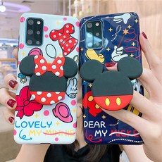 갤럭시 S20 S20플러스 S20울트라 귀여운 캐릭터 그립톡 실리콘 케이스 S20+ S20U 핸드폰 케이스