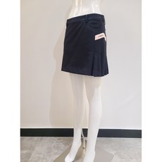 루이까스텔 골프 여성 FW 60%세일 A라인 솔리드 양쪽 사이드 플리츠 이중 허리밴드로 편하게 속바지 내장 골프 스커트 골프 치마 (핑크) IN3LTSQ941 @루이IN 