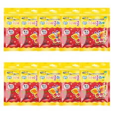 아모스 탱탱 아이 클레이 파우치 10p, 빨강, 50g