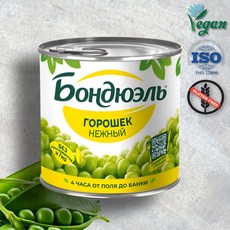 Bonduelle нежный зеленый горошек консервированный 425 г, 1 шт.