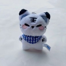 [스티커 굿즈 증정]호찌 호시 인형 키링 호랑이 봉제, 턱받이 있는 호찌