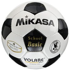 MIKASA 미카사 축구공 일본축구협회 4호 초등학생용 SVC402 SBC 4호축구공, 흰색/검은색