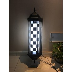 고휘도 LED 벽걸이 미용실간판 미용실회전간판 바버샵, 90cm 흑백