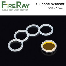 FireRay 5pcs 실리콘 와셔 19.05 20 25mm CO2 레이저 초점 렌즈 미러 사용 CO2 레이저 커팅 머신 렌즈, 18mm, 5 개