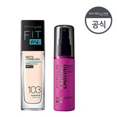 [메이블린뉴욕]래스팅 픽스 스프레이+핏미파운데이션, 상세설명 참조, 단일상품/103 페어