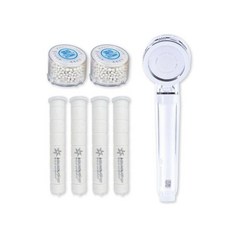 아쿠아듀오 정수필터샤워기 SF 300A(clear)+녹물필터4개+헤드염소필터2개, 염소, 1개